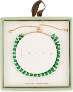 Leith Beaded 2-Row Slider Bracelet