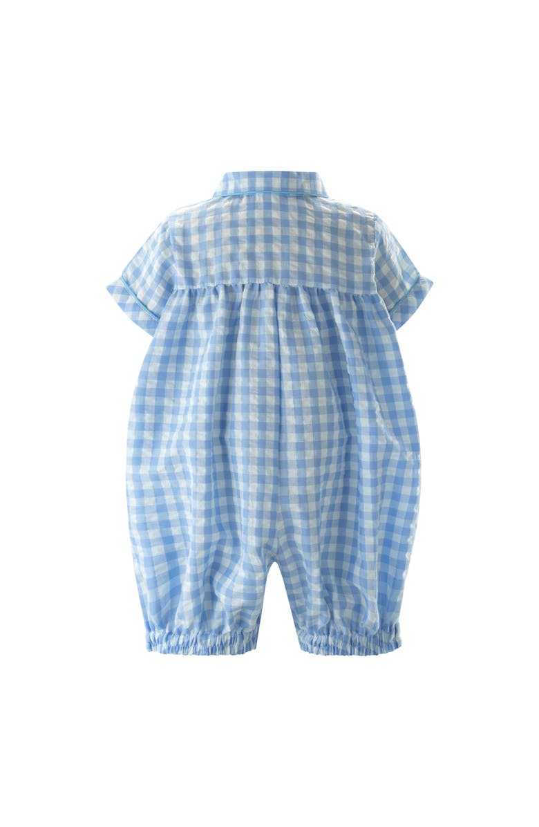 Rachel Riley Gingham Babysuit, Alternate, color, 