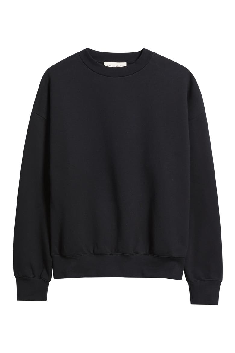 Classic Fit Fleece Crewneck Sweatshirt, Alternate, color, VINTAGE BLACK