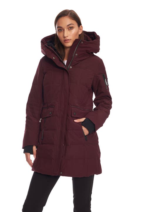 KOOTNEY - Vegan Down Mid-Length Parka Coat
