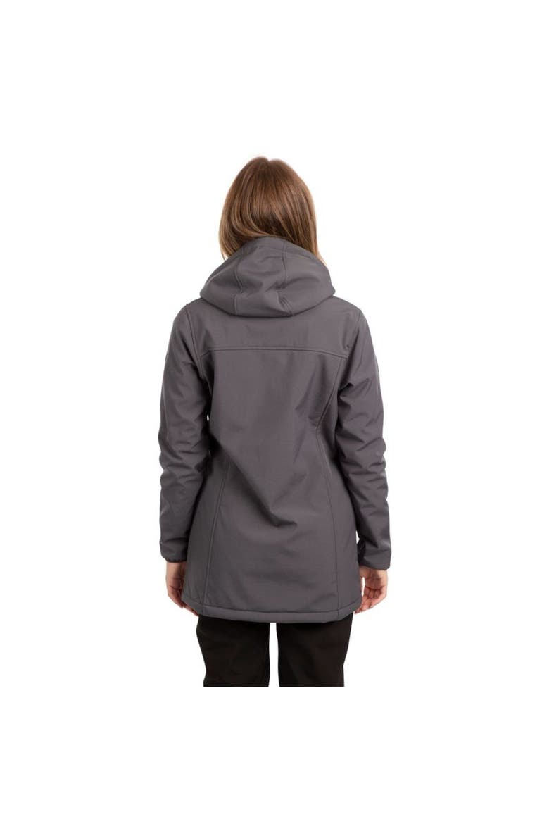 Kristen Longer Length Hooded Waterproof Jacket, Alternate, color, Carbon