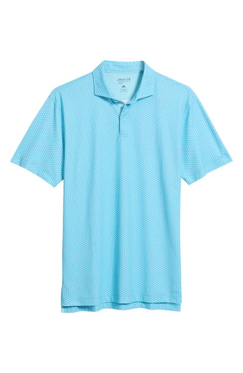Amelia Flower Performance Mesh Polo