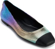 KARL LAGERFELD PARIS Zayne Cap Toe Ballet Flat