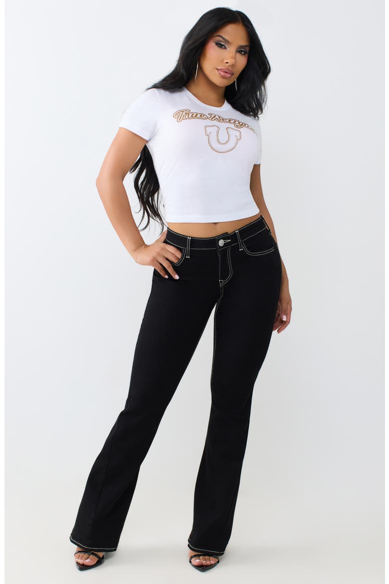 Glitter Horseshoe Relaxed Baby Tee, Alternate, color, OPTIC WHITE