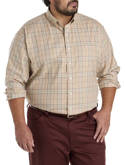 Big & Tall Large Plaid Sport Shirt