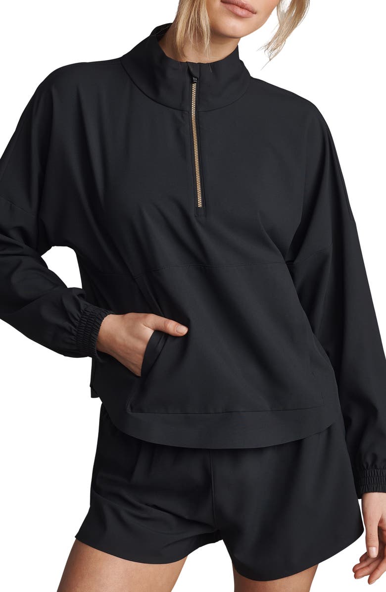 Rhone Mirage Water-Repellent Half-Zip Jacket, Main, color, 