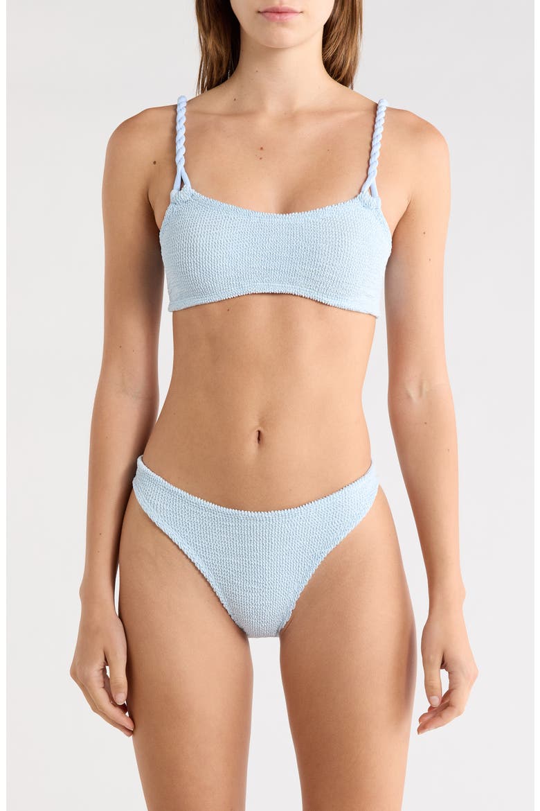 Phoebe Two-Piece Bikini Swimsuit, Main, color, METALLIC ICE BLUE