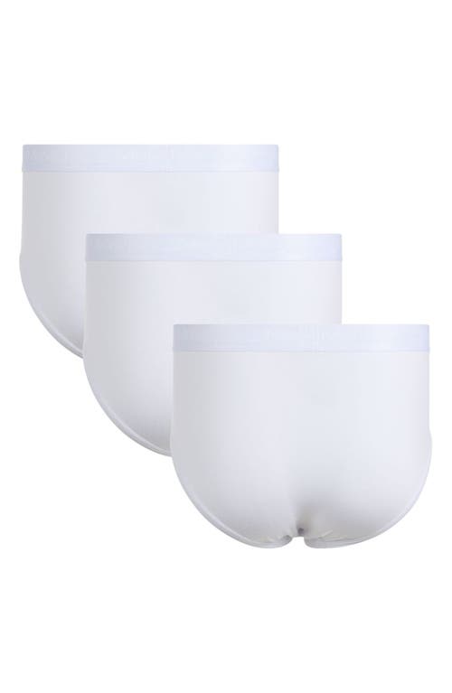 Memoi Assorted 3-pack Cool Stretch Cotton Briefs In Multi