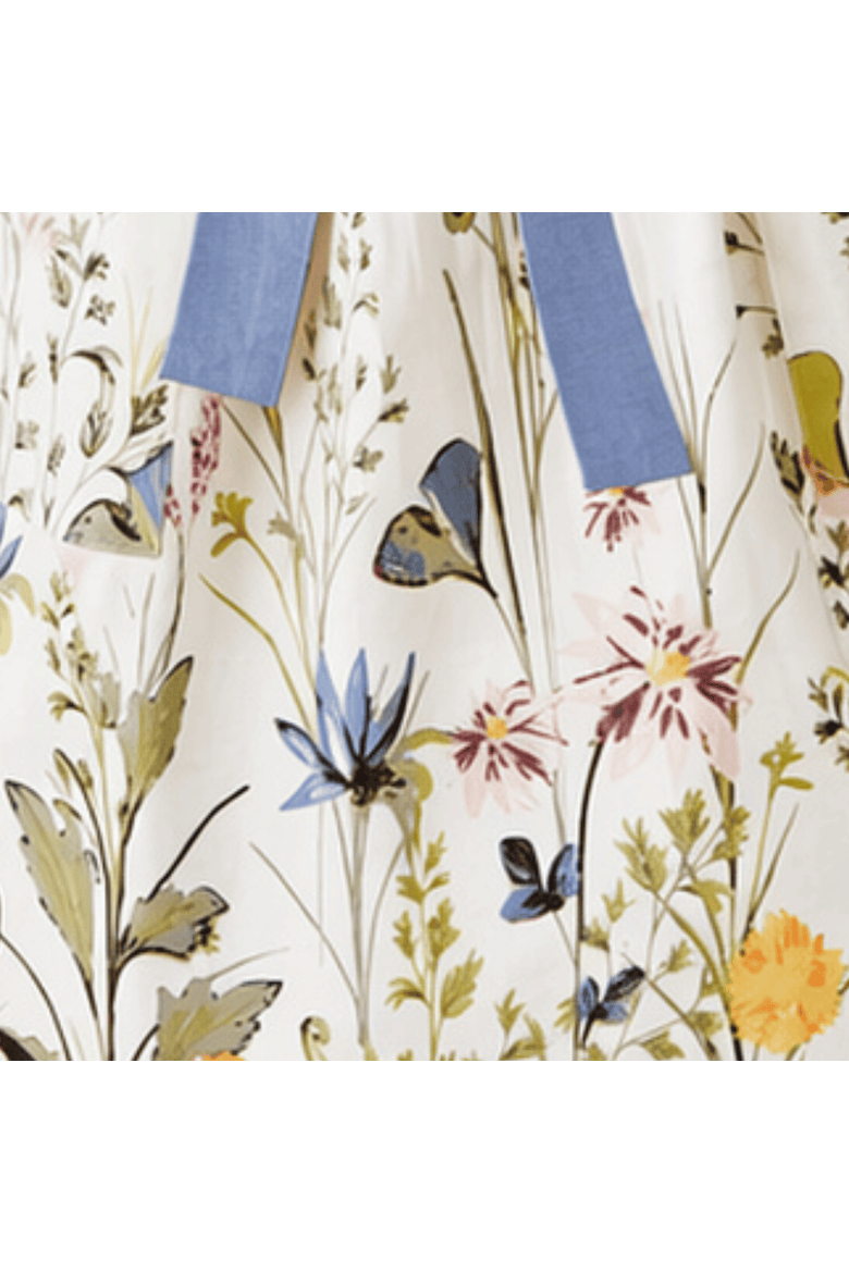 Wild Flower Everyday Apron 100% Cotton Multi 29x36 in, Alternate, color, Yellow