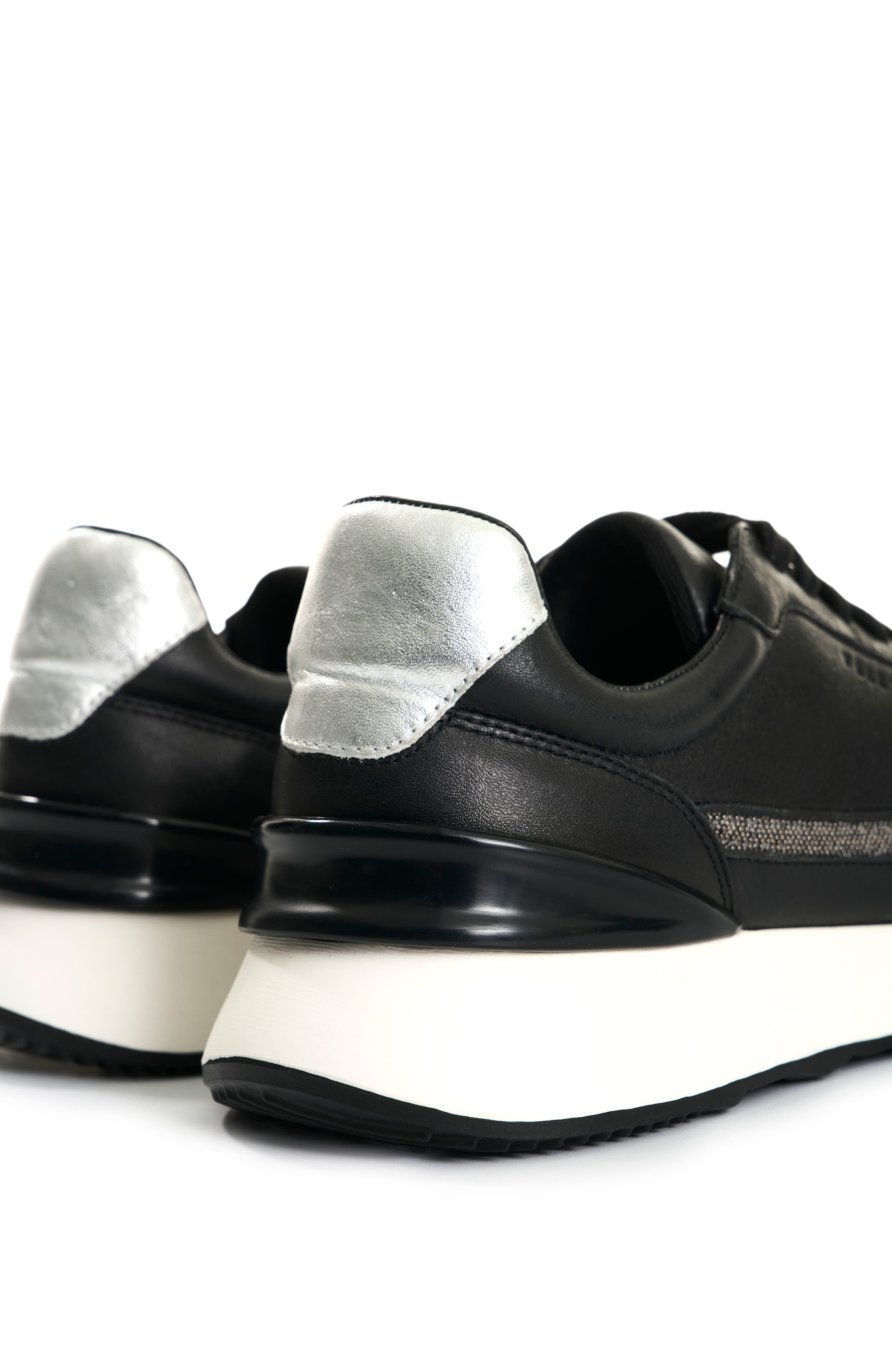 Velez Leather Sneakers with Details, Alternate, color, Black