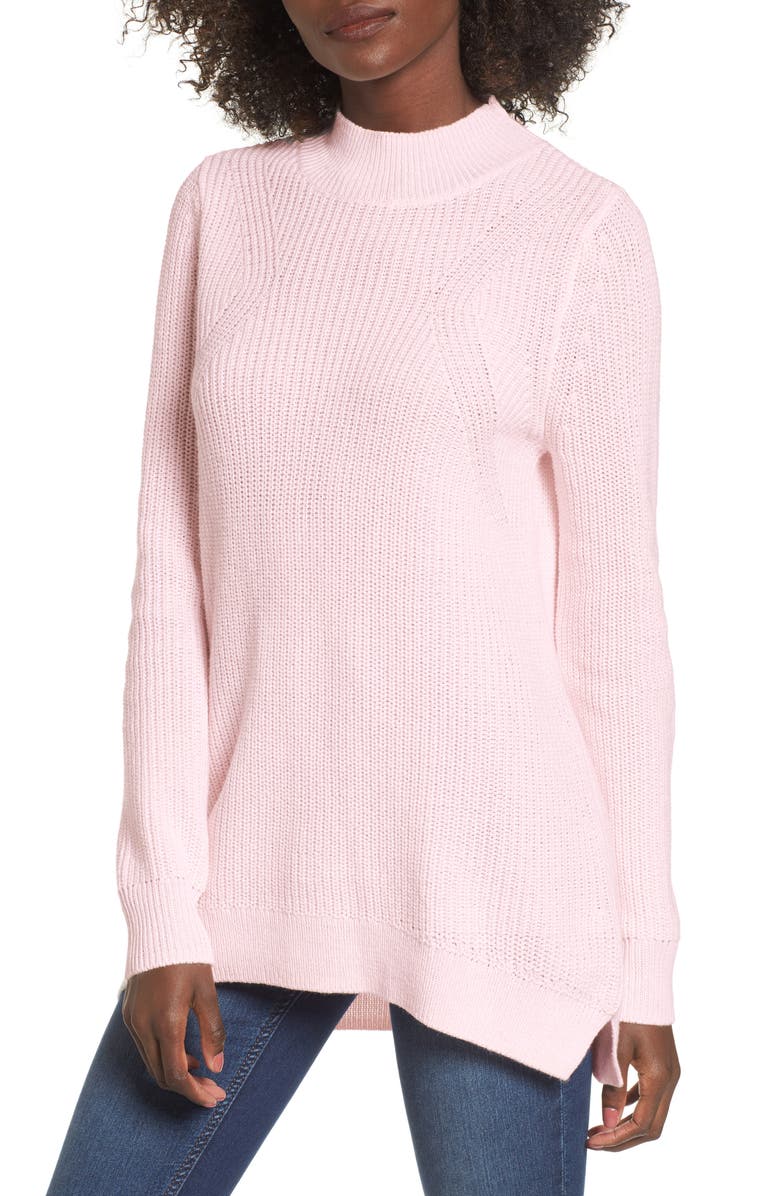 BP. Mock Neck Tunic Sweater, Main, color,