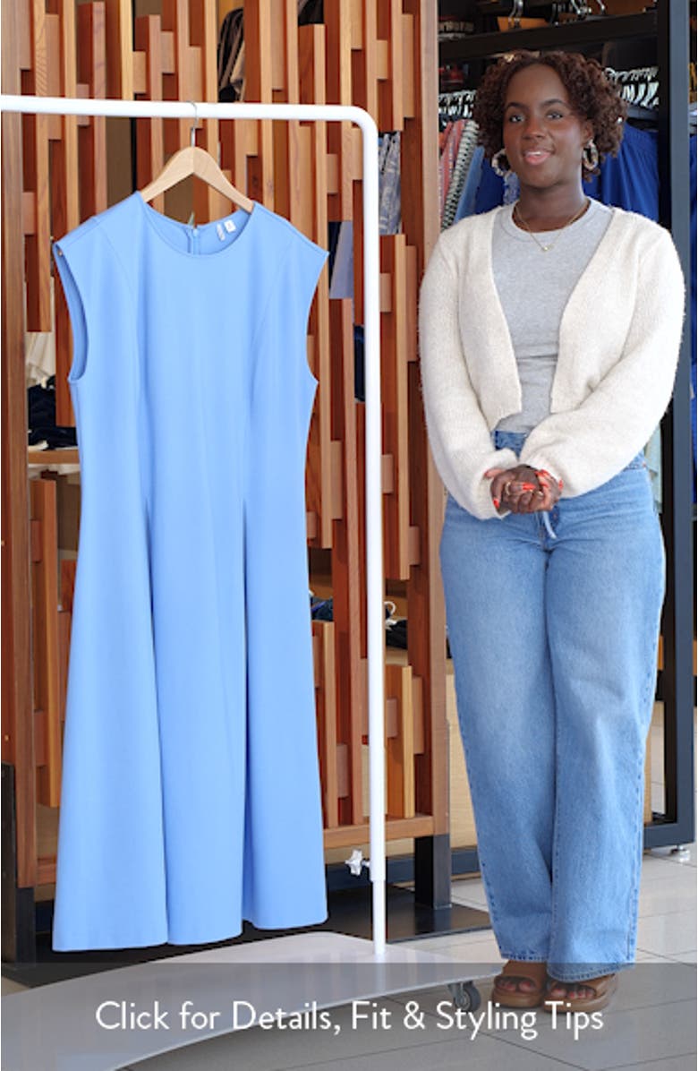 Dart Detail Ponte Midi Dress, sales video thumbnail