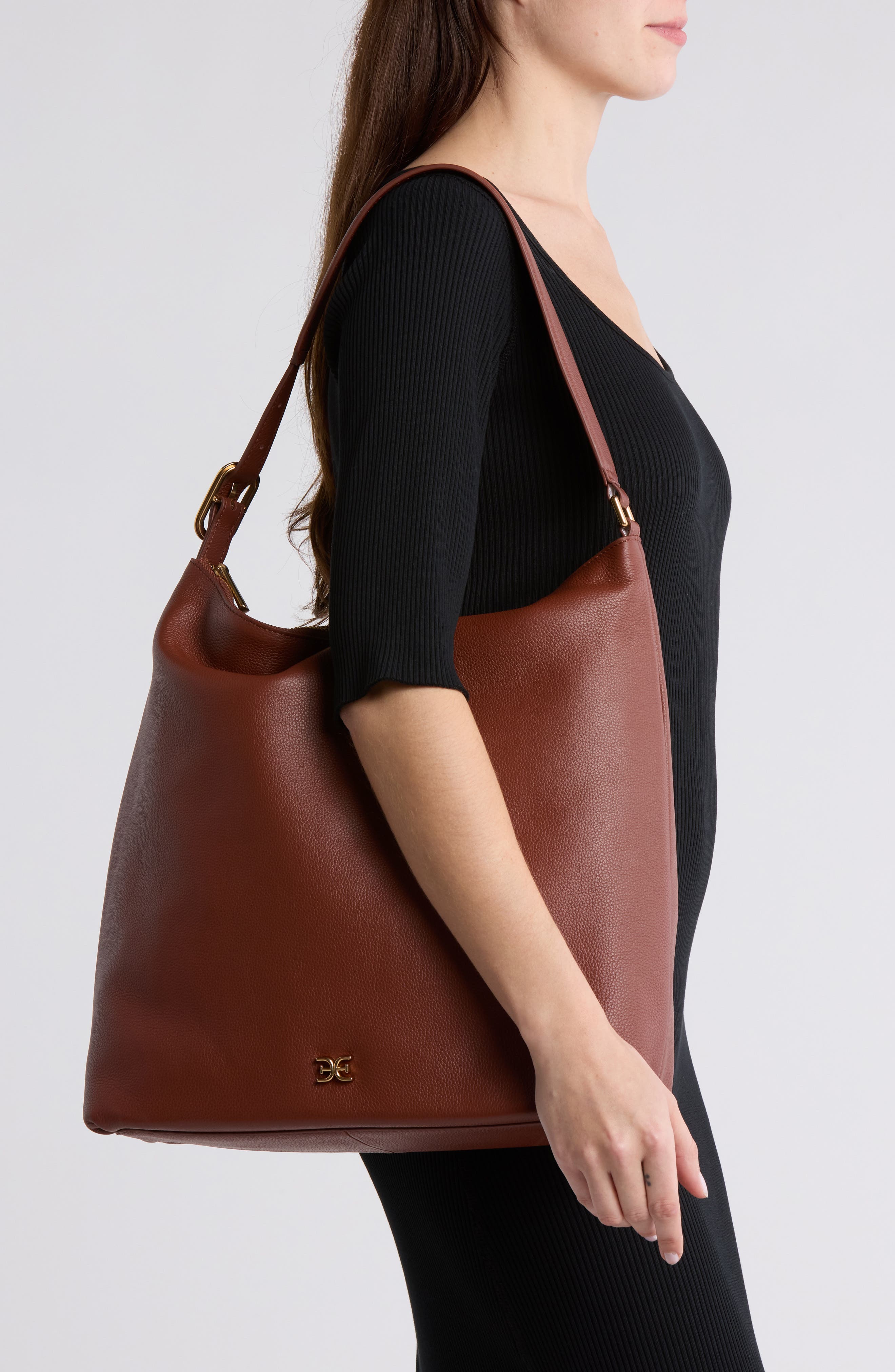 Sam Edelman Kara Medium Buckle Hobo Bag, Alternate, color, 