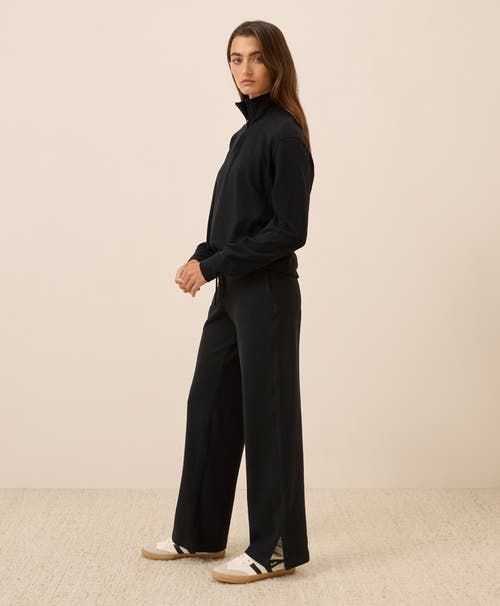 Pact Organic Cotton Cloudknit Wide Leg Pant In Multi