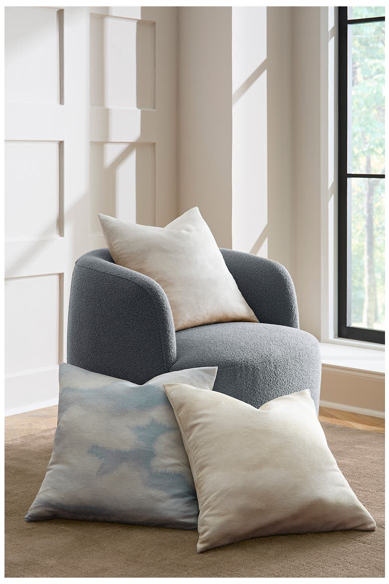 Nebbia Throw Pillow, Alternate, color, SAND