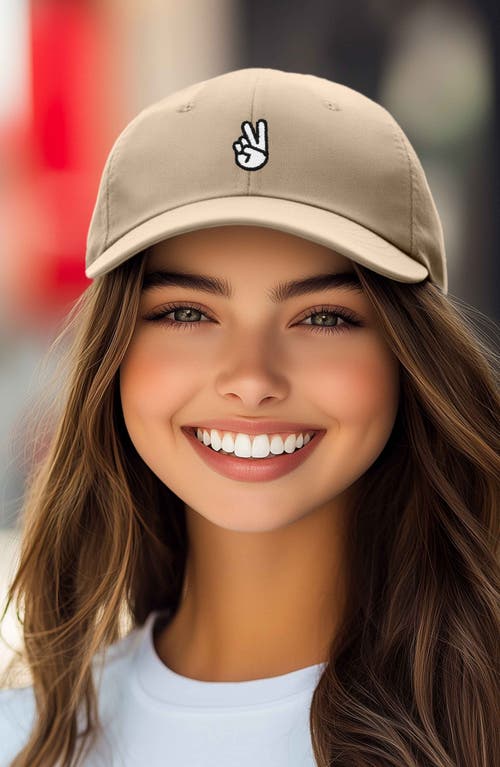 DALIX DALIX PEACE SIGN EMBROIDERED DAD HAT 