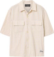 AllSaints Rockland Gingham Cotton Button-Up Shirt