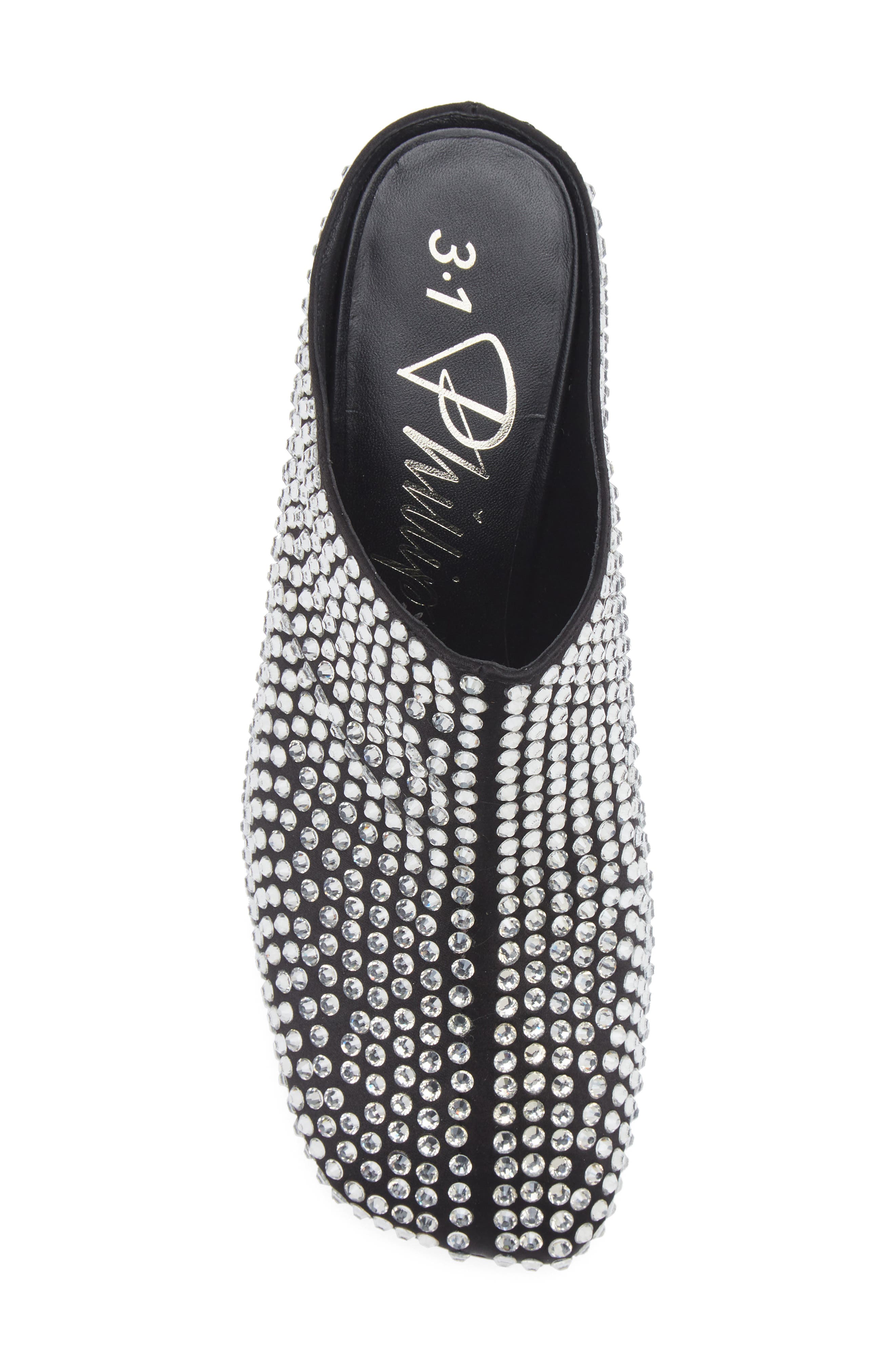 3.1 Phillip Lim Crystal Embellished Mule, Alternate, color, Black