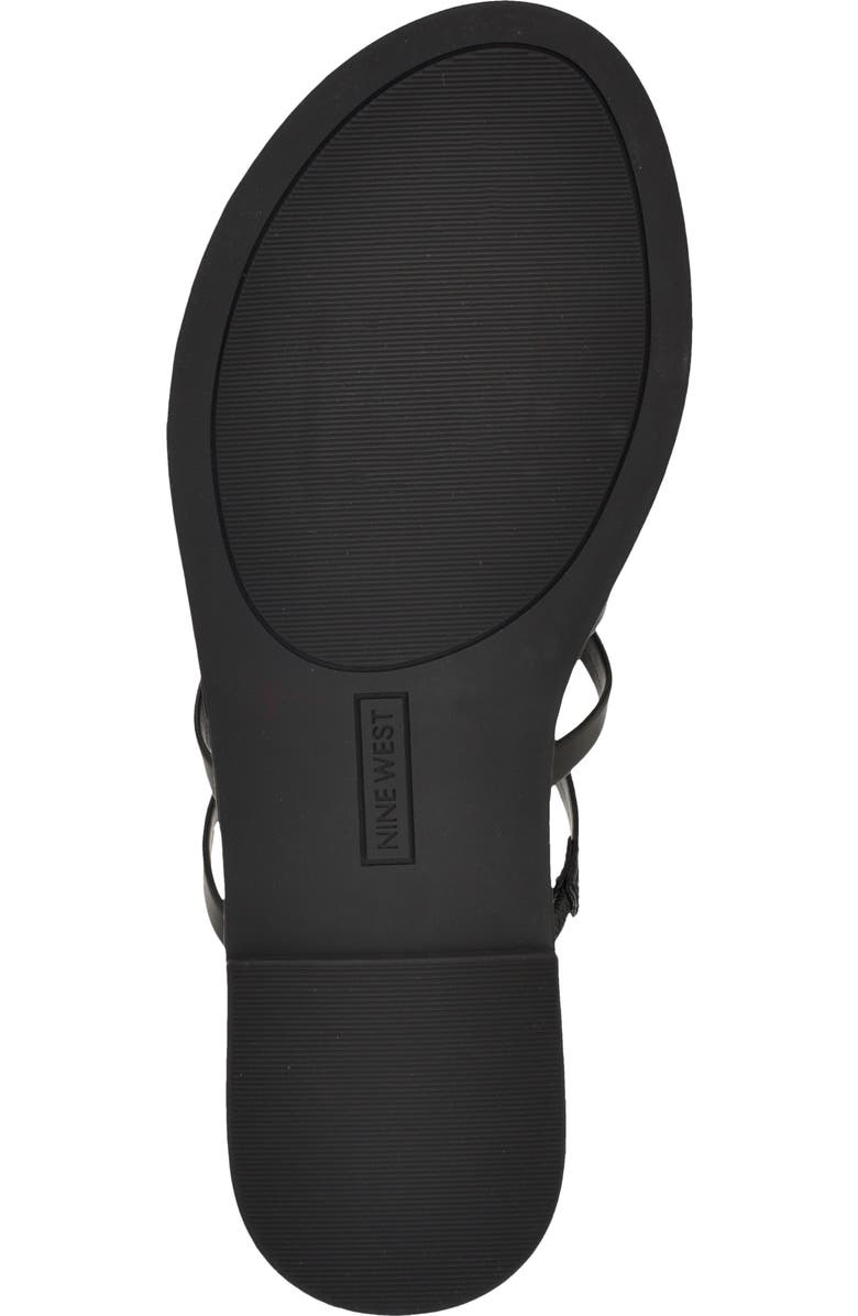 Nine West Digen Toe Loop Sandal, Alternate, color, Black