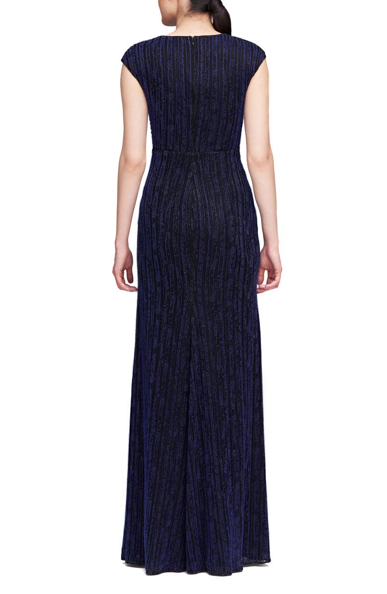 Theia Raya Beaded Asymmetric Draped Gown, Alternate, color, 