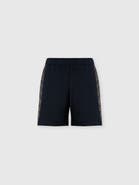 Missoni Cotton Fleece Shorts With Zigzag Insert