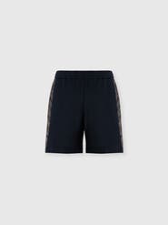 Missoni Cotton Fleece Shorts With Zigzag Insert