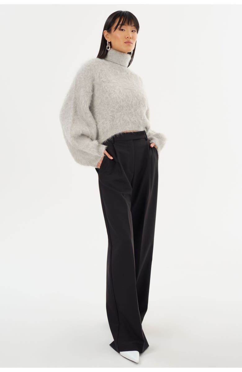LAMARQUE Garcelle | Wool Turtleneck Sweater, Alternate, color, Heather Grey