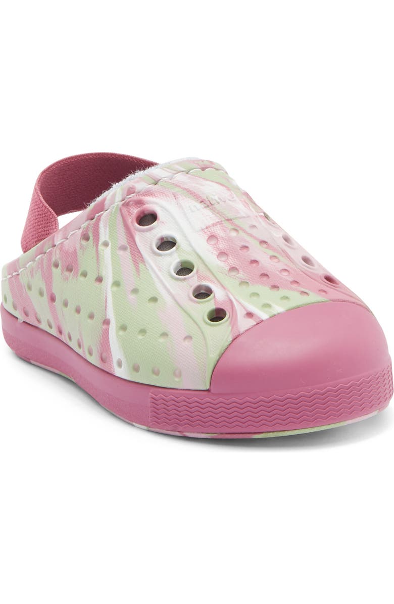 Native Shoes Kids' Jefferson French Terry Clog, Main, color, Twilight Pink Marble/ Pink