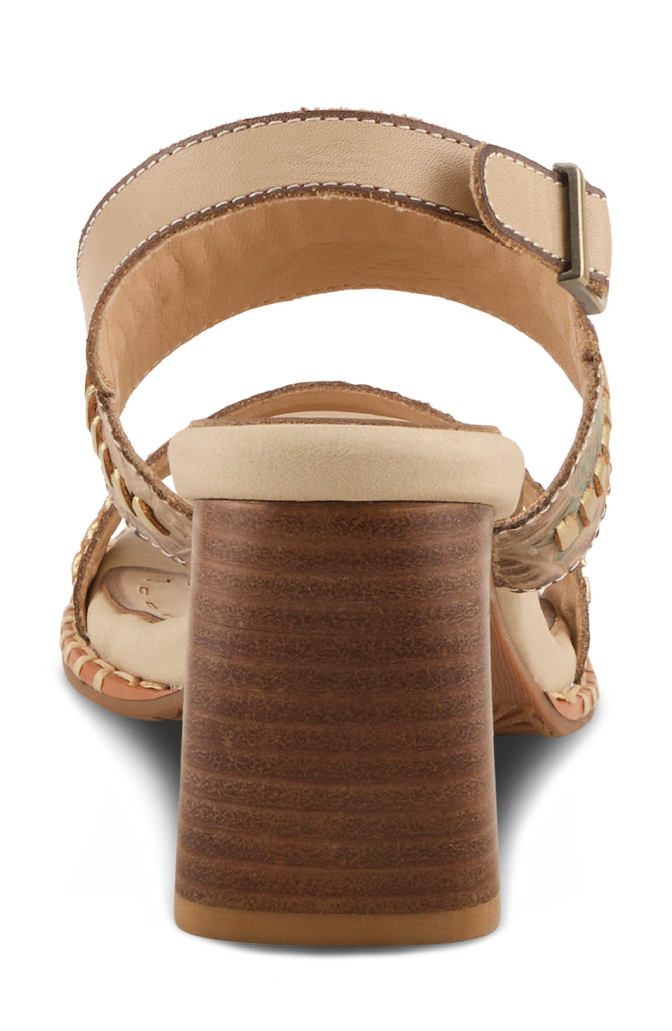 L'Artiste by Spring Step Starstud Slingback Sandal, Alternate, color, Beige Multi