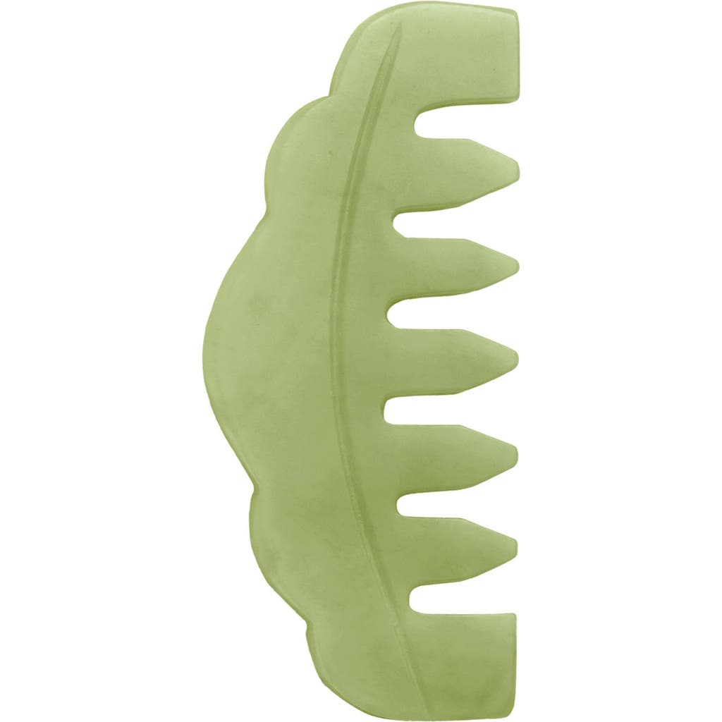 Mount Lai The Jade Massaging Gua Sha Comb In Green