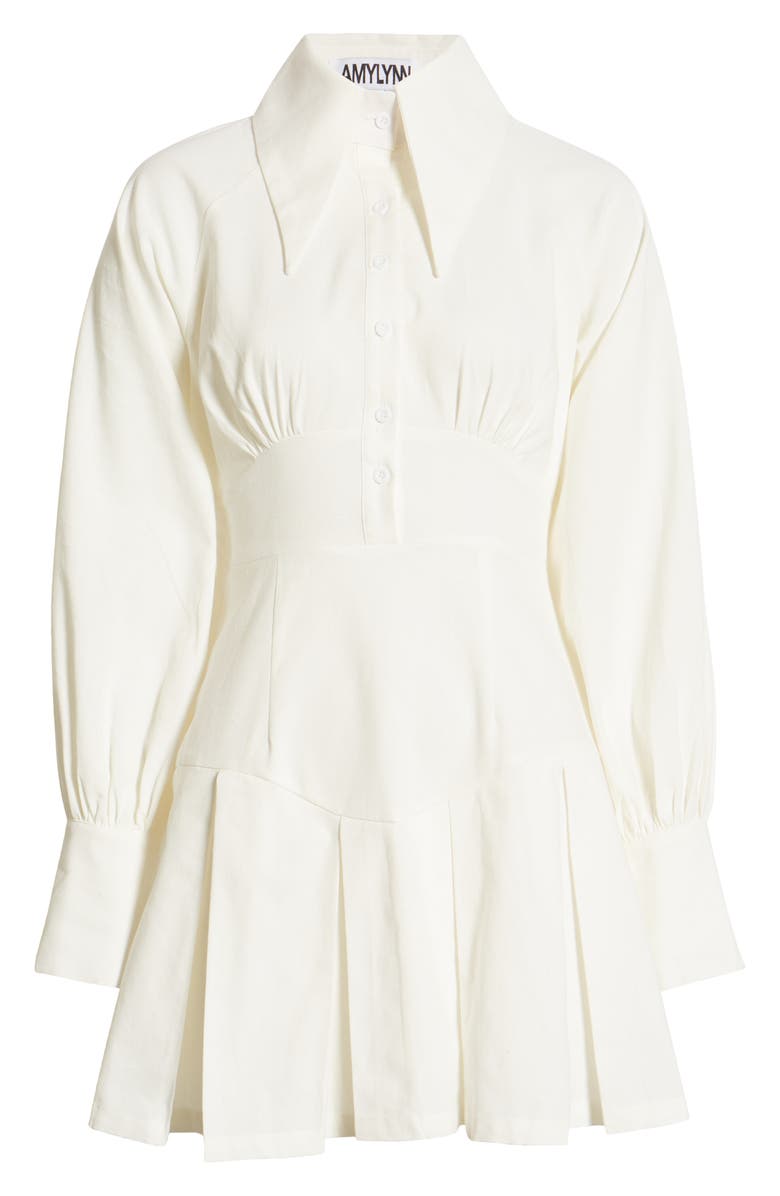 Amy Lynn Pleated Long Sleeve A-Line Dress, Alternate, color,