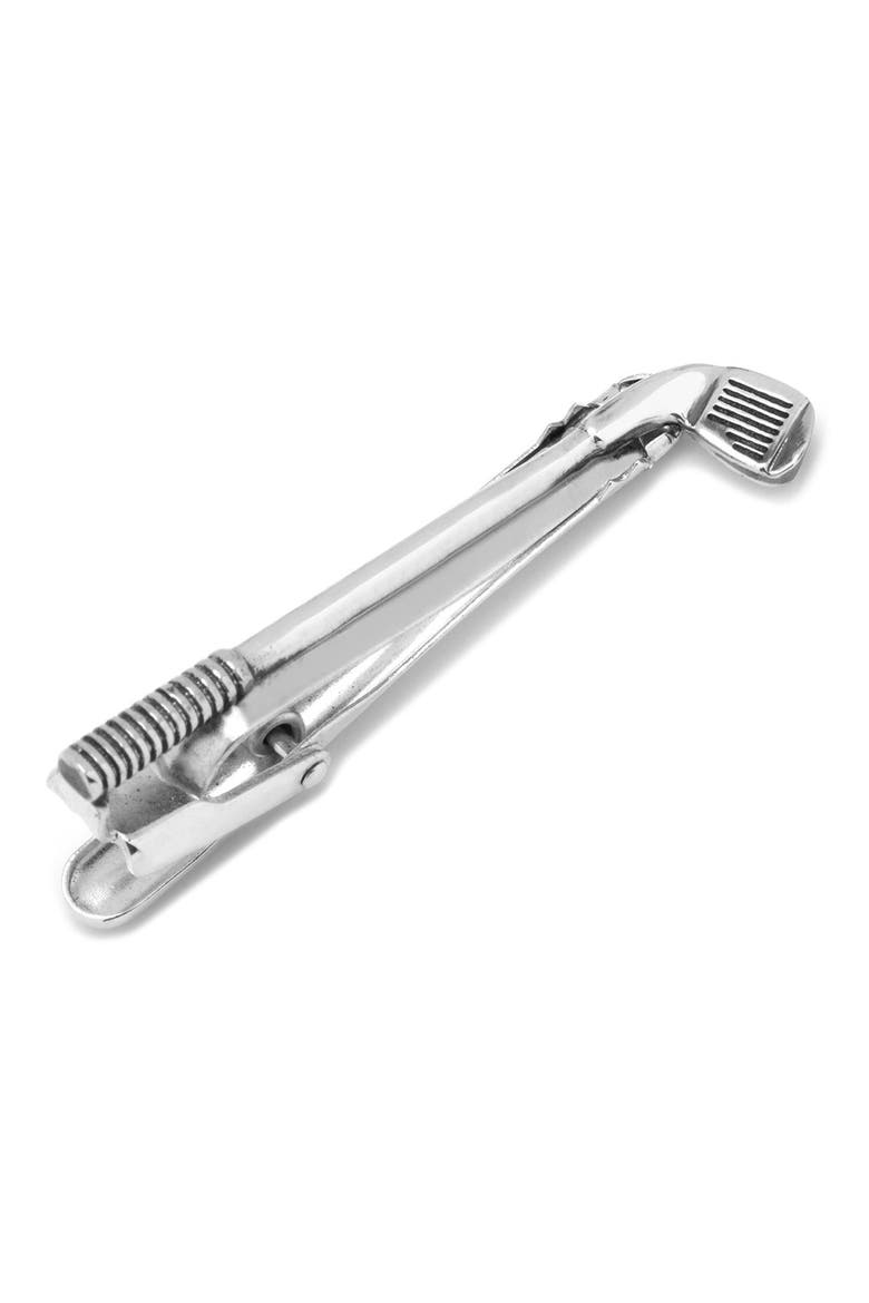 Ox and Bull Trading Co. Golf Club Tie Clip, Main, color, SILVER