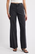 HIDDEN JEANS Raw Hem High Waist Wide Leg Jeans