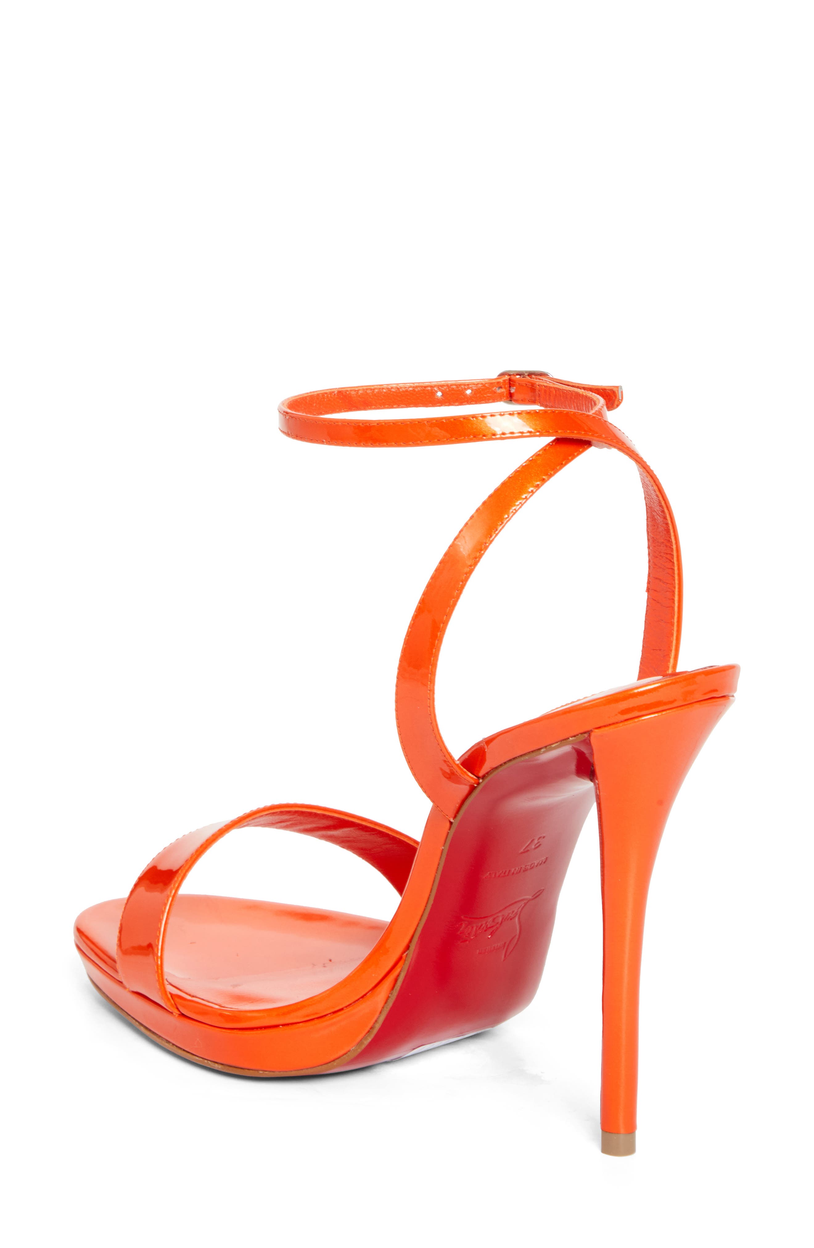 Christian Louboutin Miss Z Queen Sandal, Alternate, color, Magma/ Lin Magma