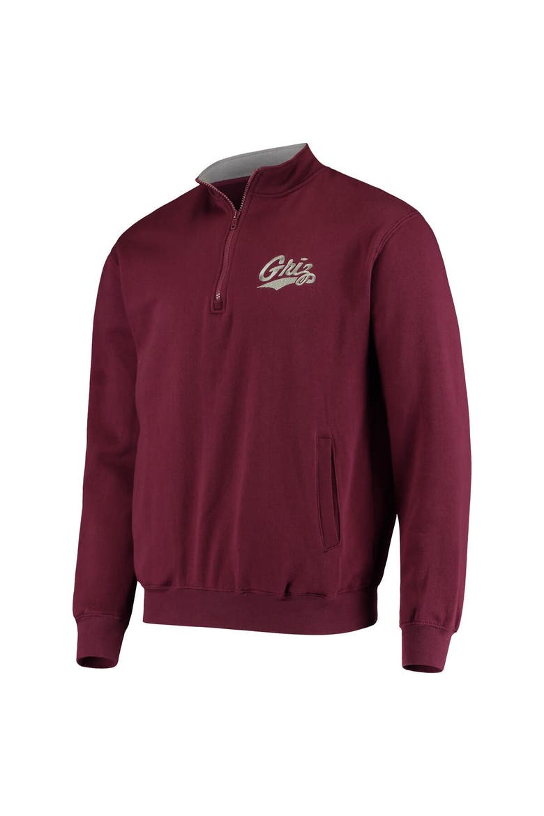 Men's Colosseum Maroon Montana Grizzlies Tortugas Logo Quarter-Zip Jacket, Alternate, color, Maroon