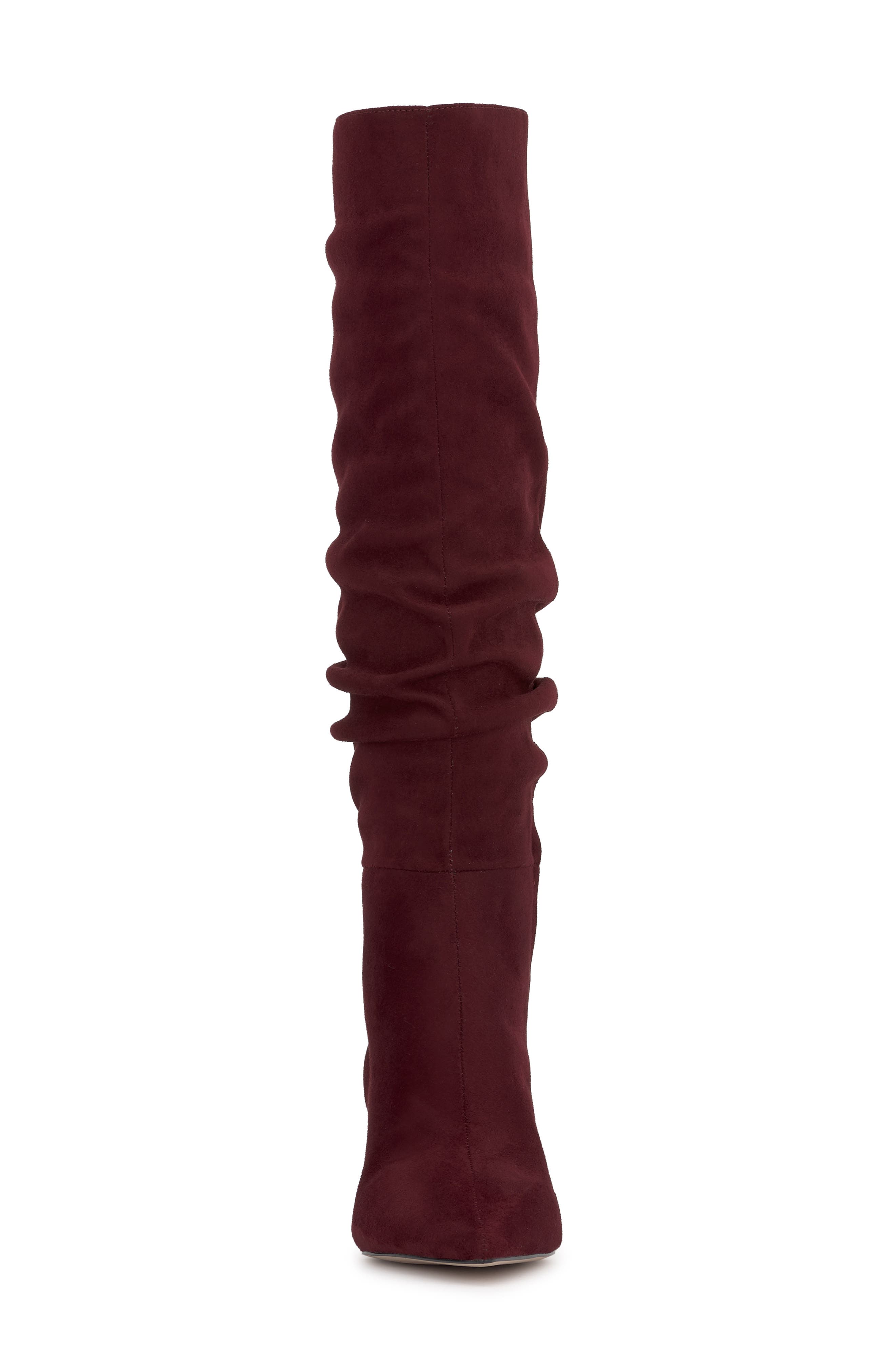 Jessica Simpson Naevy Pointed Toe Knee High Boot, Alternate, color, Dark Cherry