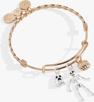 Alex and Ani Ghost, Skeleton and Pumpkin Trio Charm Bangle