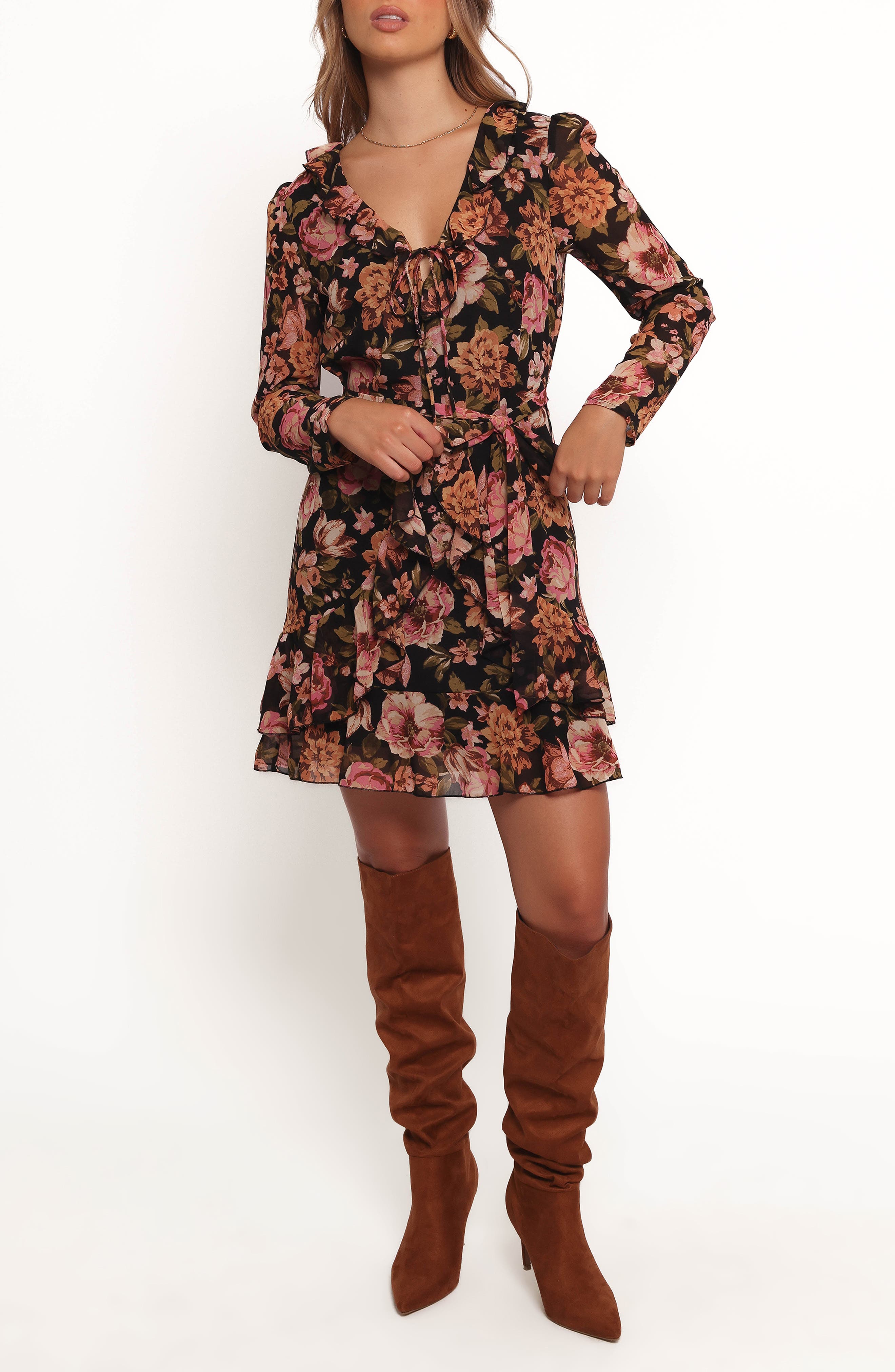 Petal & Pup Alyssia Long Sleeve Minidress (Women) | Nordstrom