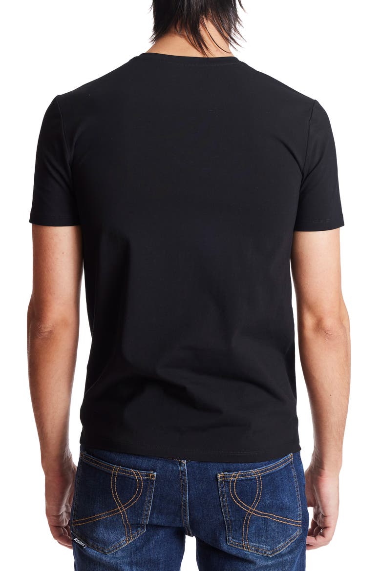 Lucas Crewneck T-Shirt, Alternate, color, BLACK