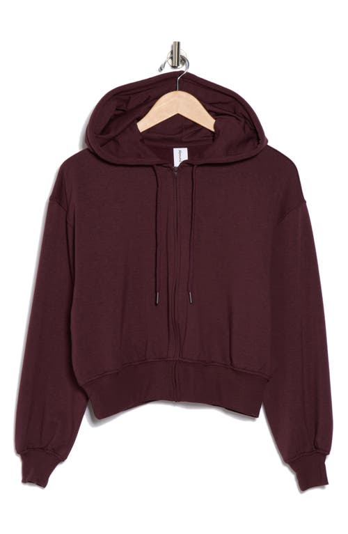 Abound Loved Fleece Zip Hoodie In Burgundy