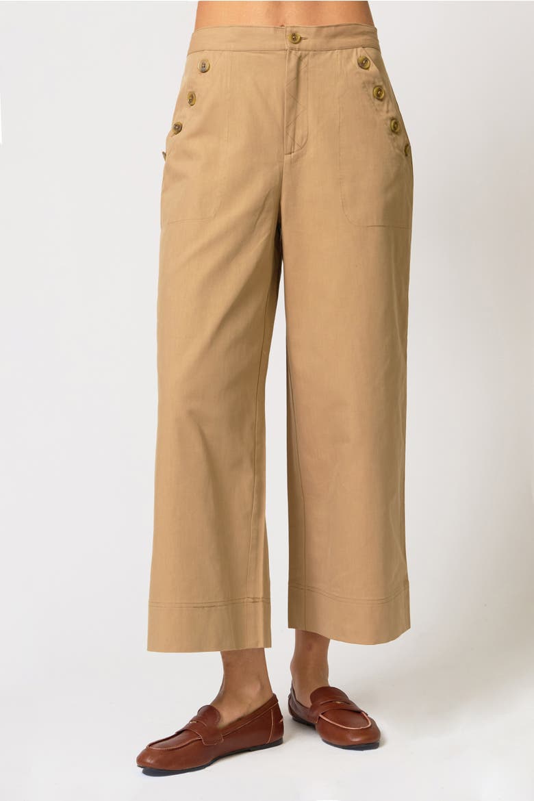 Dean Straight Leg Button Pant, Alternate, color, Khaki