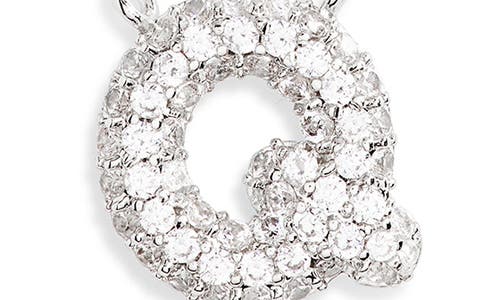 Leith Cubic Zirconia Initial Pendant Necklace