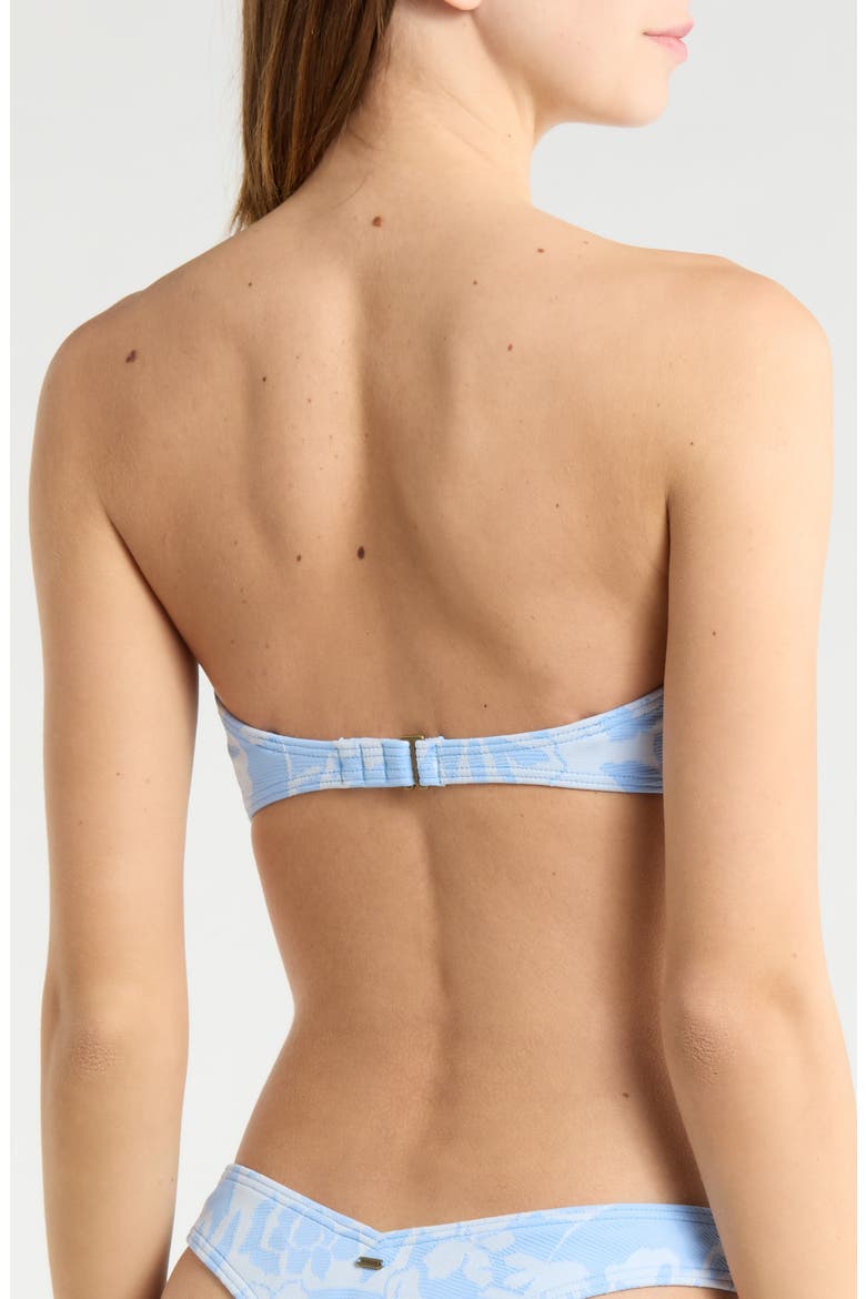 Pacific Coast Floral Jacquard Bikini Top, Alternate, color, SKY BLUE