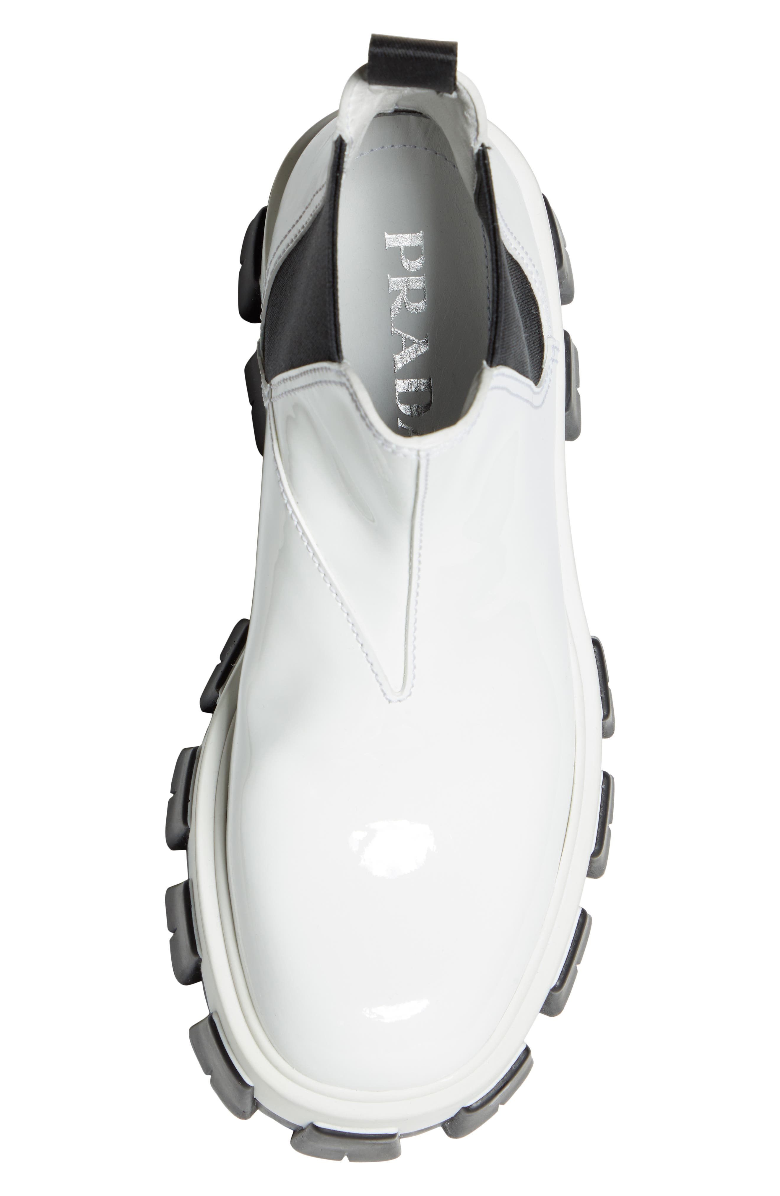 Prada Lug Chelsea Monolith Boot, Alternate, color, 