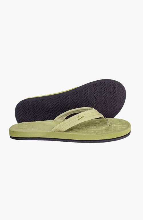 Indosole Responsibly-made Tire Sole Easy Living Flip Flops In Green