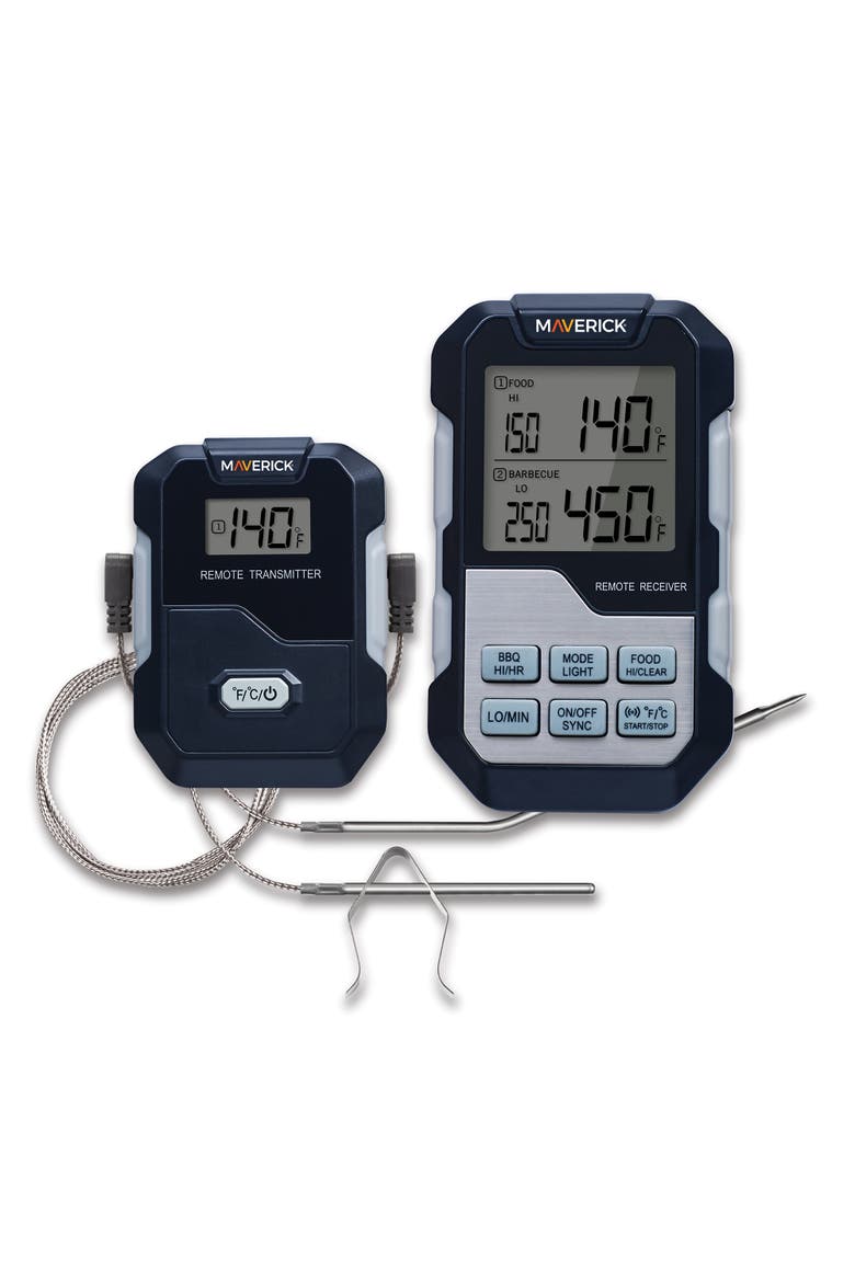 Long Range Wireless Remote Cooking Thermometer, Dual Probe, Main, color, Black/Grey