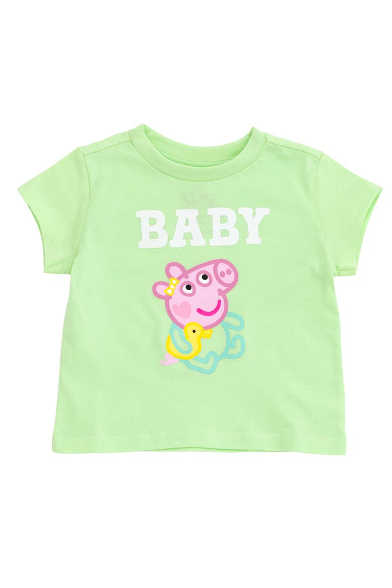 Short Sleeve T-Shirt, Main, color, Mint Baby Pig