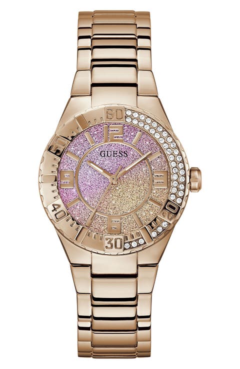 Sangria Pink Ombré Bracelet Watch, 36mm