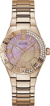 GUESS Sangria Pink Ombré Bracelet Watch, 36mm