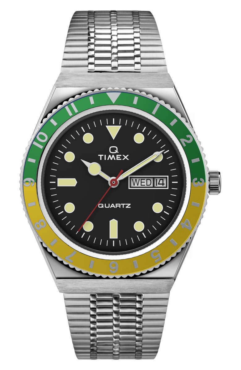 Timex<sup>®</sup> Q Timex Reissue Bracelet Watch, 38mm, Main, color, 